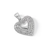 Thumbnail Image 3 of Cubic Zirconia Small Heart Necklace Charm in Sterling Silver