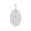 Thumbnail Image 1 of Cubic Zirconia Our Lady of Guadalupe Necklace Charm in Sterling Silver