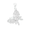 Thumbnail Image 0 of Cubic Zirconia Butterfly Necklace Charm in Sterling Silver
