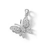 Thumbnail Image 0 of Cubic Zirconia Butterfly Necklace Charm in Sterling Silver