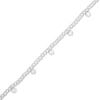Thumbnail Image 1 of Cubic Zirconia Beaded Bracelet in Solid Sterling Silver - 7" + 1"