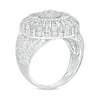 Thumbnail Image 2 of ​​​​​​​Sterling Silver CZ Round Composition Ring - Size 10.5