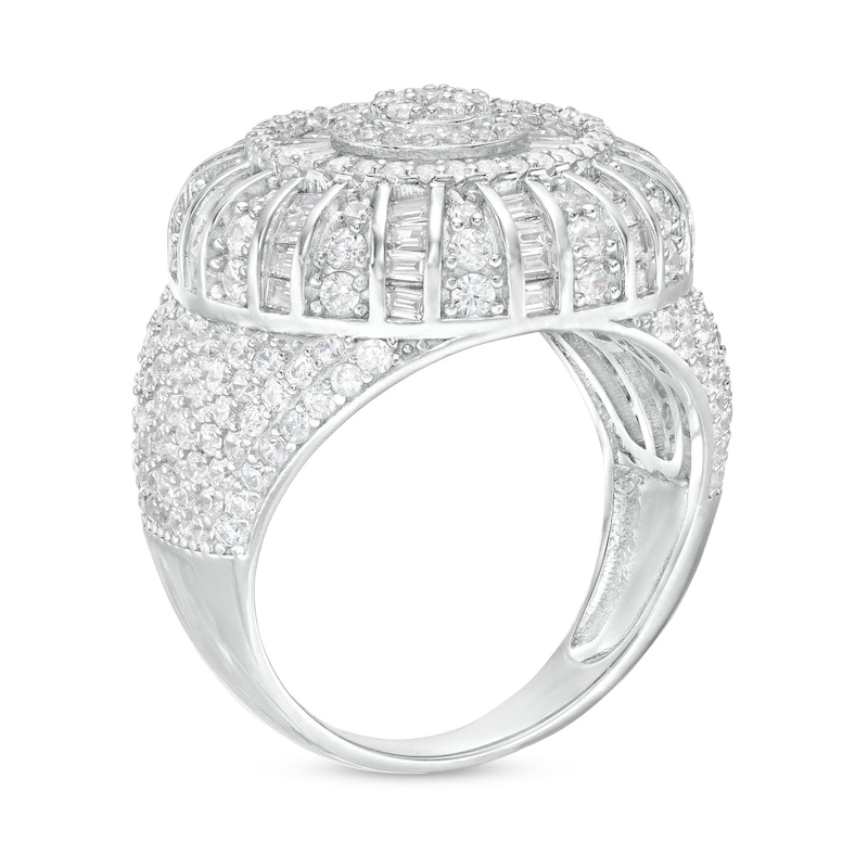 ​​​​​​​Cubic Zirconia Round Composition Ring - Size 10.5