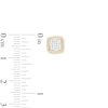 Thumbnail Image 2 of ​​​​​​​1/4 CT. T.W. Diamond Greek Key Side Stud Earrings in 10K Gold