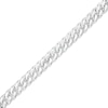 Thumbnail Image 1 of Made in Italy 6.35mm Oval Cuban Chain Bracelet in Solid Sterling Silver - 8.5"