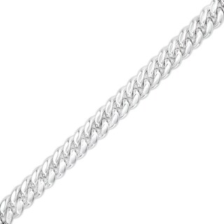 Made in Italy 6.35mm Oval Cuban Chain Bracelet in Solid Sterling Silver - 8.5"