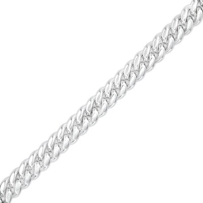 Made in Italy 6.35mm Oval Cuban Chain Bracelet in Solid Sterling Silver - 8.5"