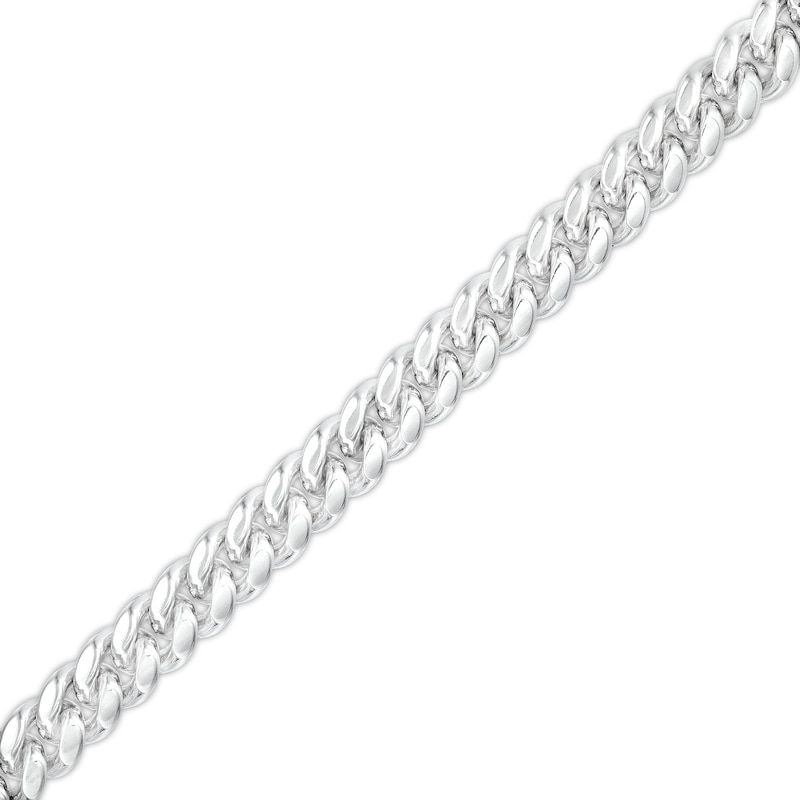 Main Image 1 of Made in Italy 6.35mm Oval Cuban Chain Bracelet in Solid Sterling Silver - 8.5"