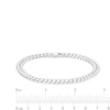 Thumbnail Image 2 of Made in Italy 6.35mm Oval Cuban Chain Bracelet in Solid Sterling Silver - 8.5"