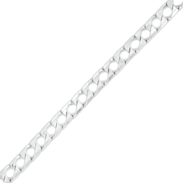 Made in Italy 6.2mm Diamond-Cut Curb Chain Bracelet in Solid Sterling Silver - 8.5&quot;