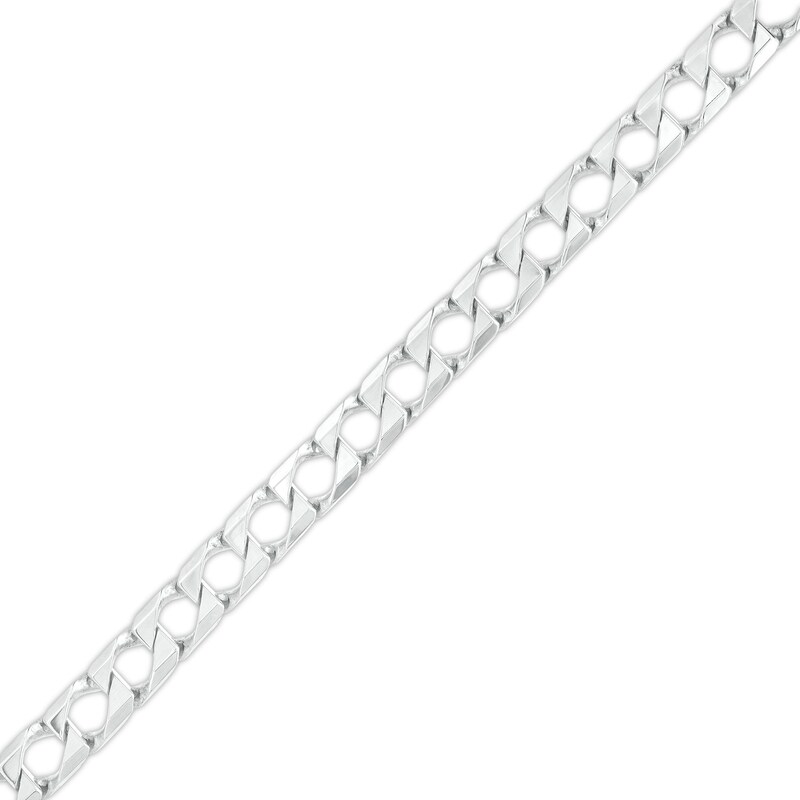 Made in Italy 6.2mm Diamond-Cut Curb Chain Bracelet in Solid Sterling Silver - 8.5"