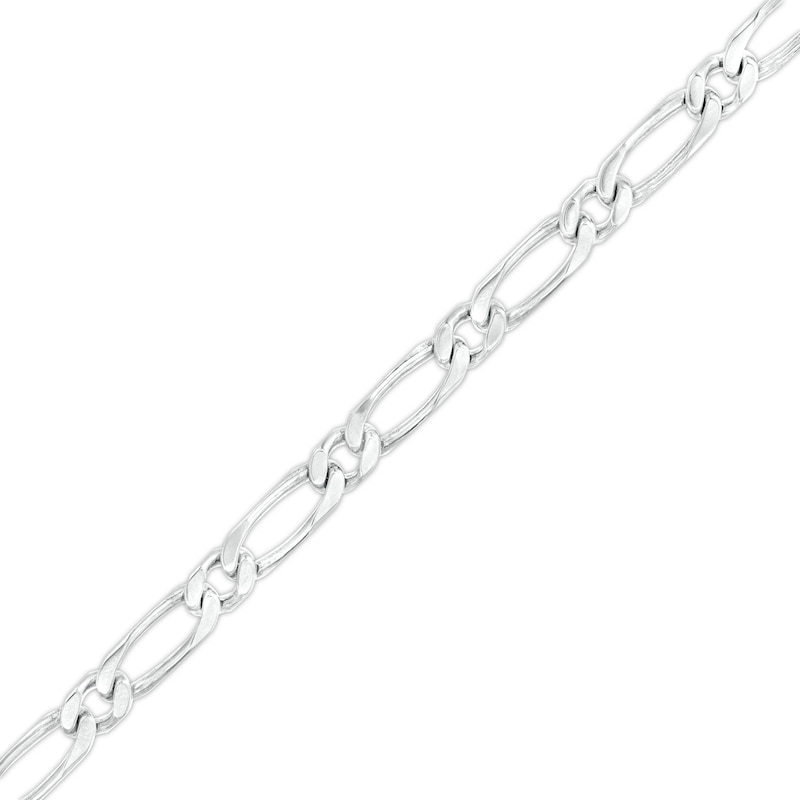Made in Italy 5.9mm Diamond-Cut Figaro Chain Bracelet in Solid Sterling Silver - 8.5"