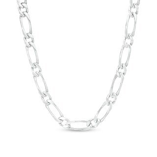Sterling Silver Diamond-Cut Figaro Chain Made in Italy