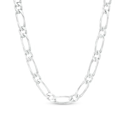 Sterling Silver Diamond-Cut Figaro Chain Made in Italy