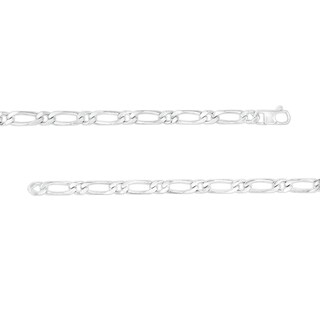 Sterling Silver Diamond-Cut Figaro Chain Made in Italy