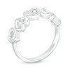 Thumbnail Image 1 of Diamond Accent Multi-Heart Ring in Sterling Silver