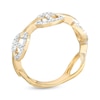 Thumbnail Image 1 of Diamond Accent Dainty Buckle Ring in Sterling Silver with 14K Gold Plate