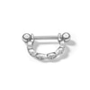 Thumbnail Image 0 of Stainless Steel CZ Septum Hoop - 16G 3/8"