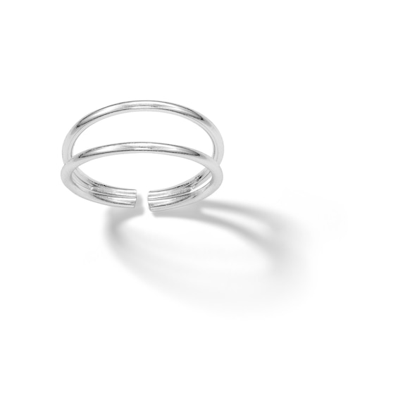 Sterling Silver Double Row Cuff Midi/Toe Ring