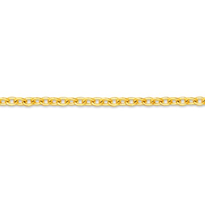 ​​​​​​​14K Solid Gold Permanent Open Cable Chain