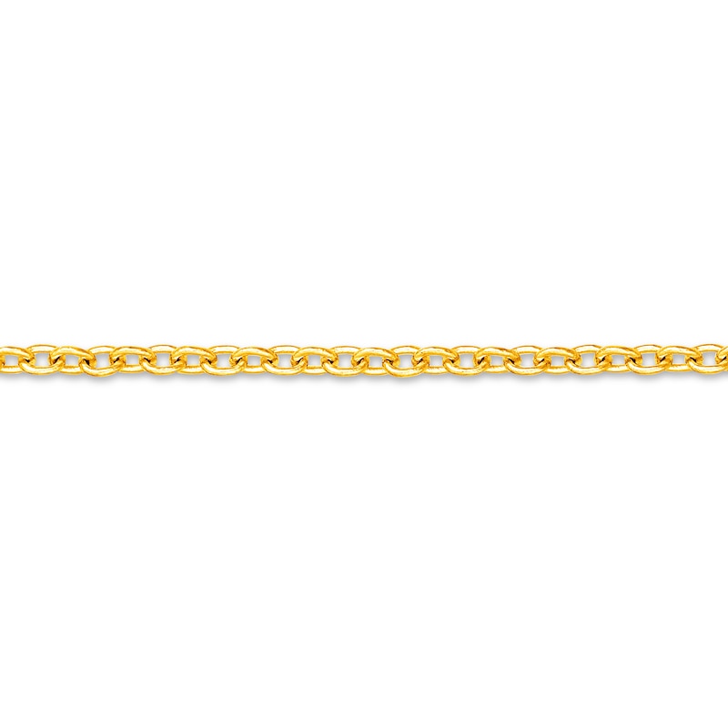 14K Solid Gold Permanent Open Cable Chain