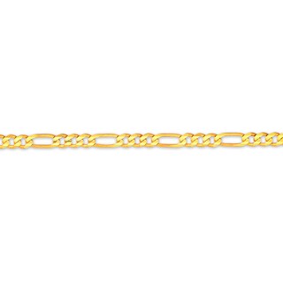 ​​​​​​​​​​​​​​14K Solid Gold Permanent Concave Figaro Chain