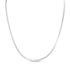Thumbnail Image 0 of Made in Italy 3mm Diamond-Cut Flat Herringbone Chain Necklace in Solid Sterling Silver - 18"