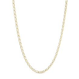 2.5mm Mariner Chain Necklace in 10K Hollow Gold - 15&quot;