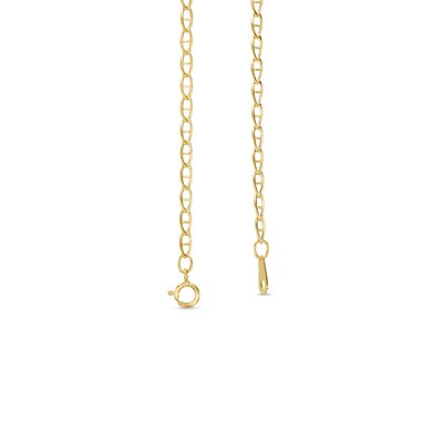 2.5mm Mariner Chain Necklace in 10K Hollow Gold - 15"