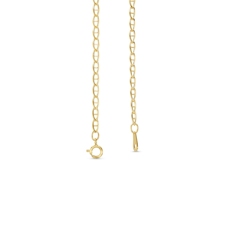 Main Image 2 of 2.5mm Mariner Chain Necklace in 10K Hollow Gold - 15"