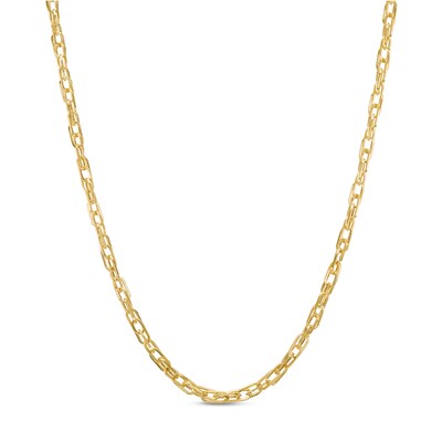 2.7mm Woven Link Chain Necklace in 10K Hollow Gold - 18"