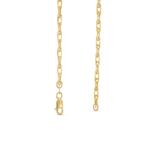 2.7mm Woven Link Chain Necklace in 10K Hollow Gold - 18"