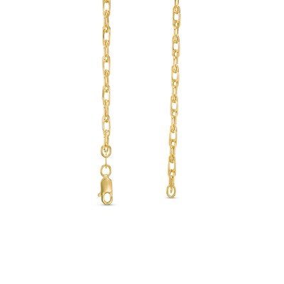 2.7mm Woven Link Chain Necklace in 10K Hollow Gold - 18"