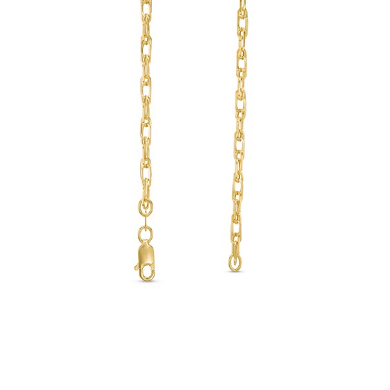 2.7mm Woven Link Chain Necklace in 10K Hollow Gold - 18"