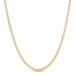 Made in Italy 2.7mm Diamond-Cut Wheat Chain Necklace in 10K Hollow Gold - 20&quot;