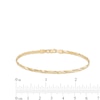 Thumbnail Image 1 of Made in Italy 2.7mm Twisted Herringbone Chain Bracelet in 10K Solid Gold - 7.5"
