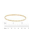 Thumbnail Image 1 of Made in Italy 2.7mm Twisted Herringbone Chain Bracelet in 10K Solid Gold - 7.5"