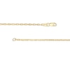 Thumbnail Image 1 of Made in Italy Diamond-Cut Seven Sided Cable Chain Necklace in 10K Hollow Gold- 18"
