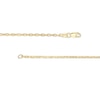 Thumbnail Image 2 of 10K Hollow Gold Diamond-Cut Seven Sided Cable Chain Made in Italy - 18"