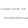 Thumbnail Image 1 of Sterling Silver Diamond-Cut Mariner Chain Anklet Made in Italy