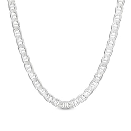 Made in Italy 3.5mm Diamond-Cut Mariner Chain Necklace in Solid Sterling Silver - 20&quot;