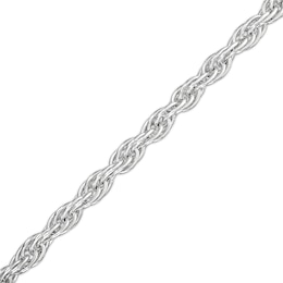 Made in Italy 4.7mm Loose Rope Chain Bracelet in Solid Sterling Silver - 8&quot;