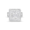Thumbnail Image 1 of Sterling Silver CZ Square Bold Ring - Size 10.5