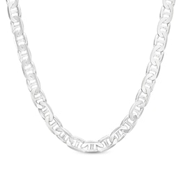Made in Italy 4.6mm Diamond-Cut Mariner Chain Necklace in Solid Sterling Silver - 22&quot;