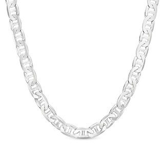 Made in Italy 4.6mm Diamond-Cut Mariner Chain Necklace in Solid Sterling Silver - 22"