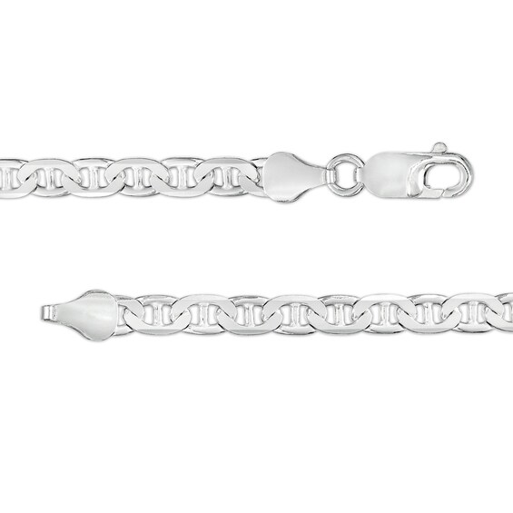 Made in Italy 4.6mm Diamond-Cut Mariner Chain Necklace in Solid Sterling Silver - 22"