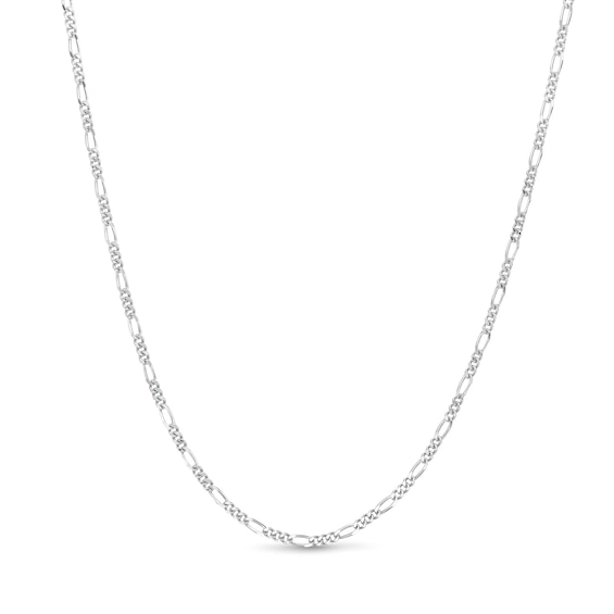 ​​​​​​​Made in Italy Diamond-Cut Figaro Chain Necklace in Solid Sterling Silver - 18"