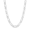 Thumbnail Image 1 of Made in Italy 3mm Diamond-Cut Flat Figaro Chain Necklace in Solid Sterling Silver - 20"