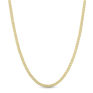 10K Hollow Gold Double Curb Chain - 18"