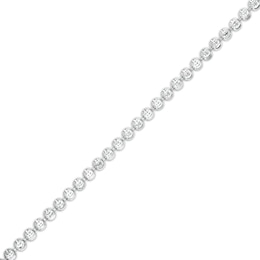 Made in Italy Diamond-Cut Beaded Chain Bracelet in Solid Sterling Silver -7.50&quot;